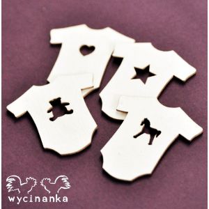 Tekturka Wycinanka Pierwsze kroczki - Ubranka, 4szt